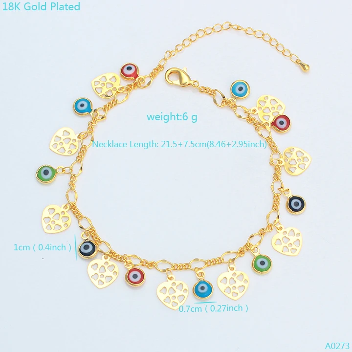 
Fashion Jewelry Gold Chain Bracelet Anklet Made In China 