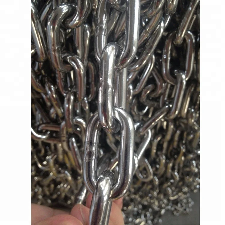 Galvanized Ship Stud Link Anchor Chain cadena de oro 14k