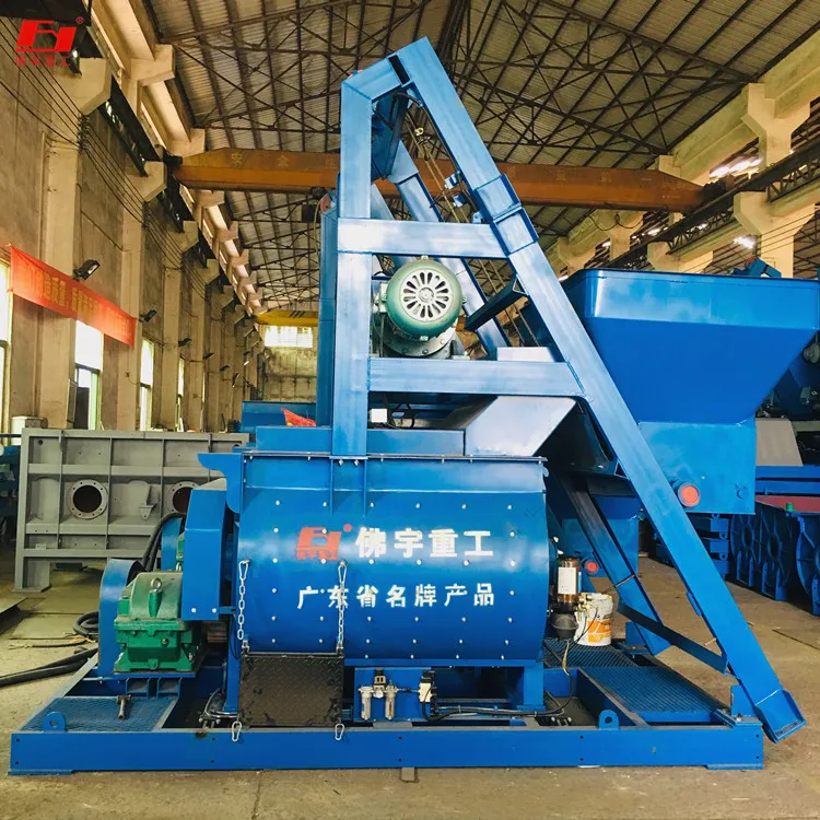 lightweight HZS60 concrete mixing plant,dry powder mixing plant,concrete mixer with conveyor belt