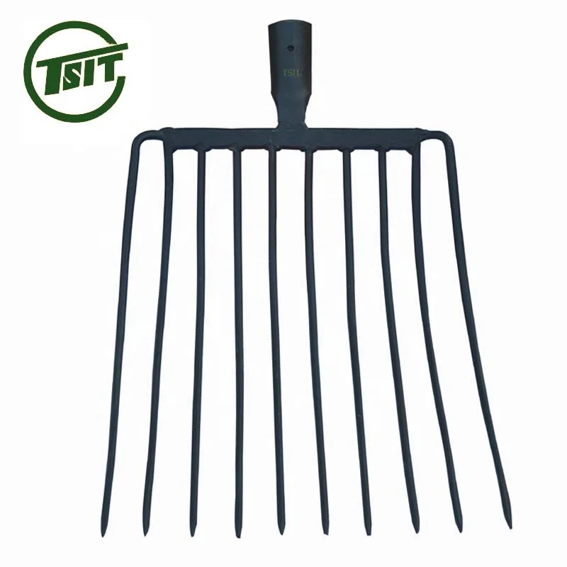 
9 T one piece steel garden pitch fork head 