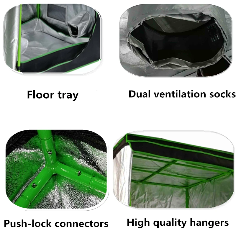 80x80x160 см, 32x32x63 дюйма, тент для выращивания гидропоники, комнатный выращиваемый гриб