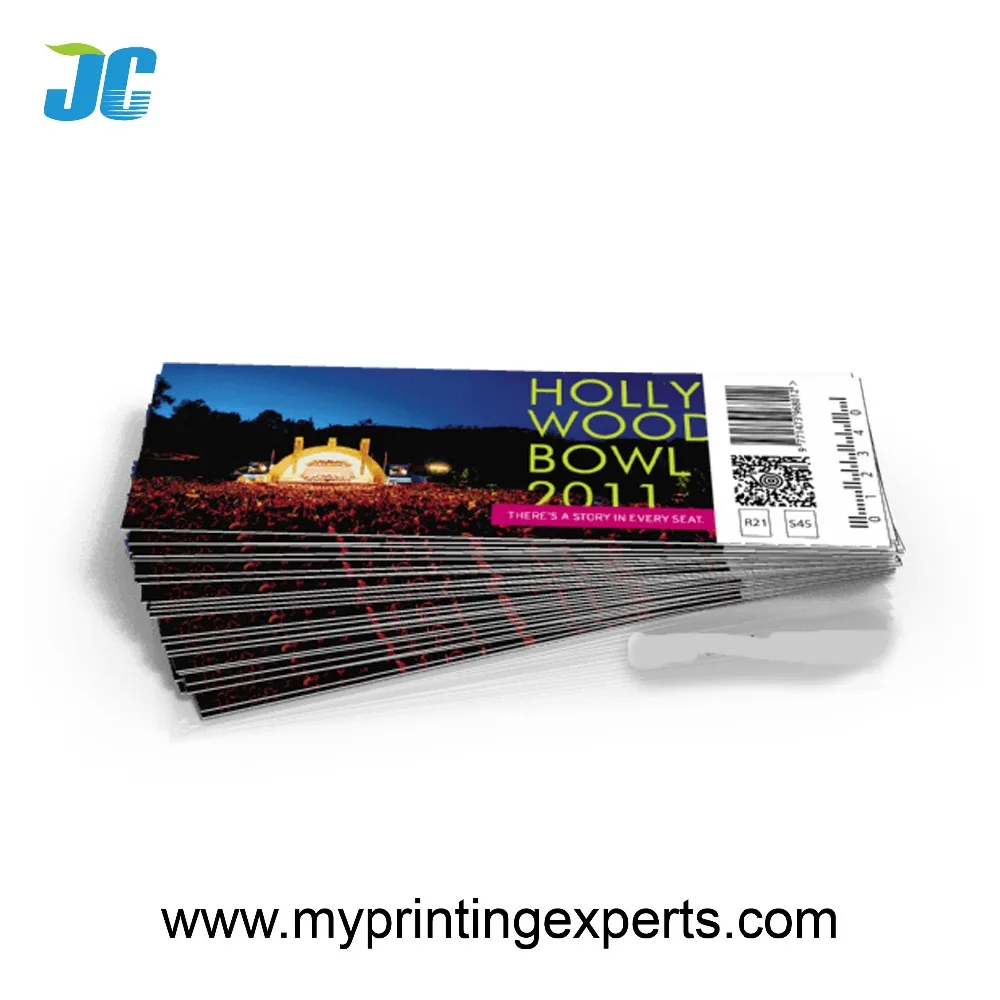 Печать билета на события против подделок со штрих-кодом