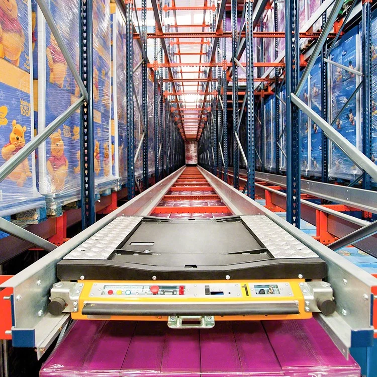 
GTY сверхмощная автоматизированная металлический ящик для хранения склада радио Shuttle поддон runner стеллажи для выставки товаров 