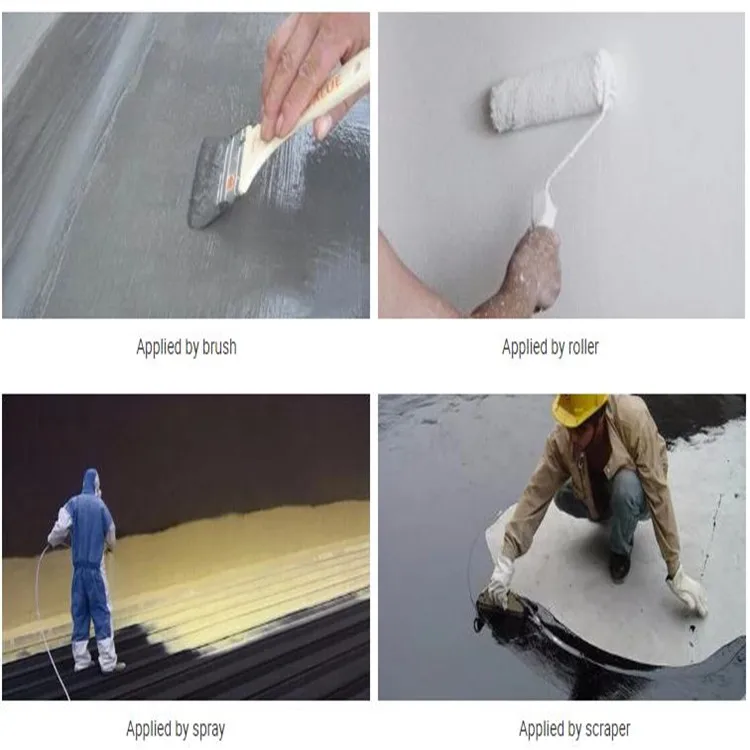 Liquid rubber bitumen waterproof coating for building