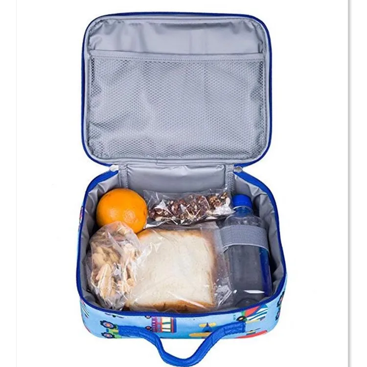 Custom Printed Kids Lunch Bag Portable Cartoon Cute Lunch Box Insulated Children Cooler Lunch Bag for Girls and Boys