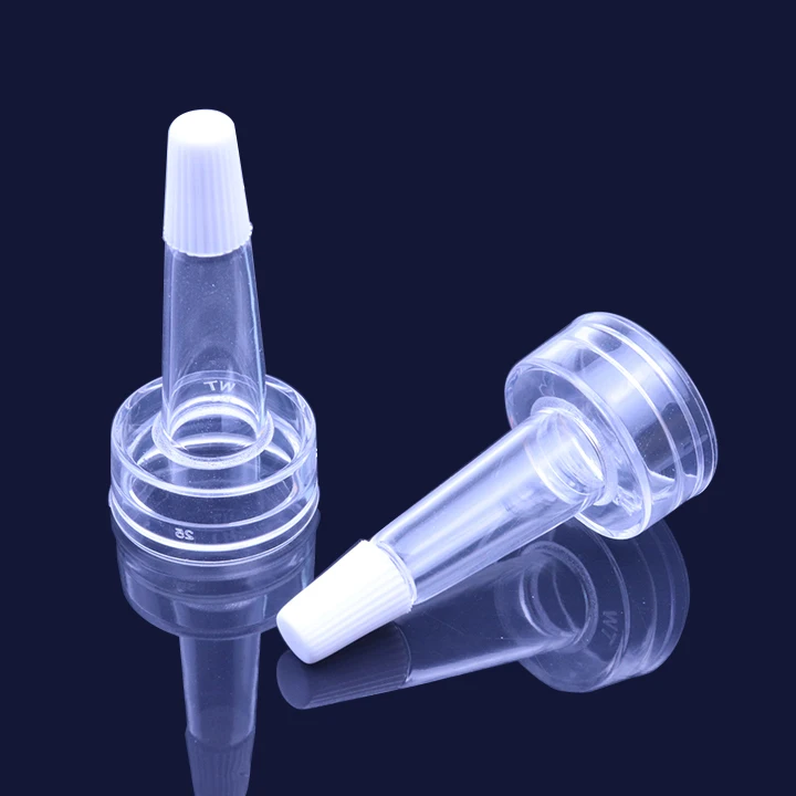 Best price 13mm 20mm PVC dropper tube trumpet cap/ trumpet head for penicillin bottle