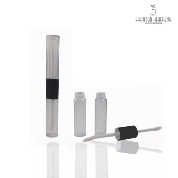 
Cosmetic Packaging Makeup Double sides clear empty lip gloss tube 2 in 1 ligloss containers 