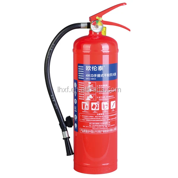 4 кг портативный ABC сухой порошок огнетушитель