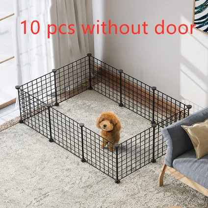 Foldable Pet Playpen Crate Iron Fence Puppy Kennel House Exercise Training Puppy Kitten Space Dog Gate Supplies For Rabbit