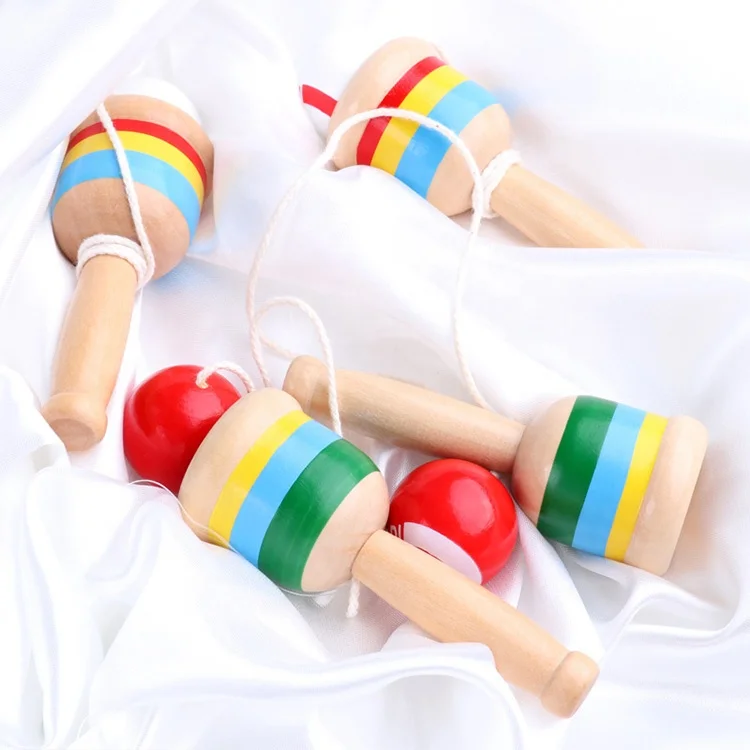 Skills Cups Sword Kendama Hand-eye Coordination Exercise Toy Kendama Wood