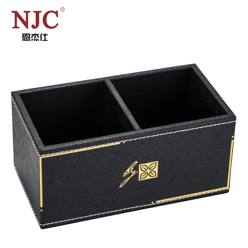Free sample China manufacturer customized black real leather office desk mat