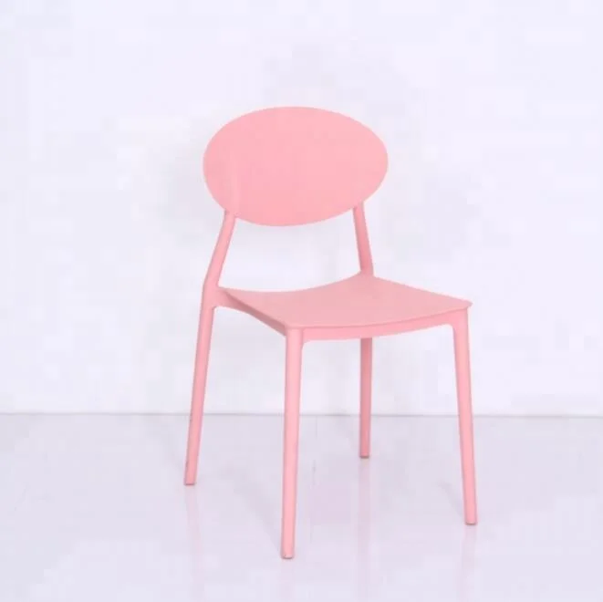 modern plastic dining chairs material stackable white plastic chair