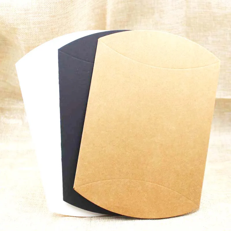 
Heli Cheap Three Colors Small Art Packing Paper Pillow Shape Box 