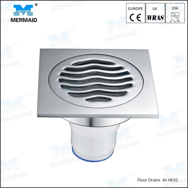 Contemporary Exquisite Chrome Plated finish Square floor drain kitchen best floor drains shower drainage toilet drains