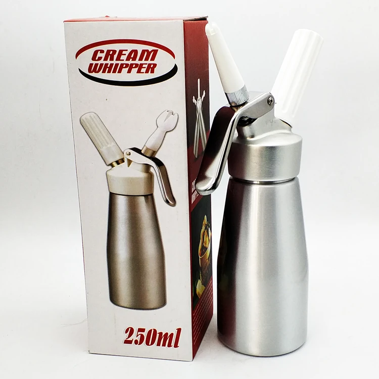 Best selling whipped cream dispenser 500ml with 3 nozzles