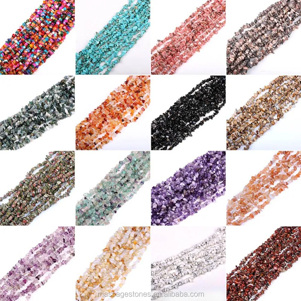 stone bead chips for DIY gemstone bracelet necklace