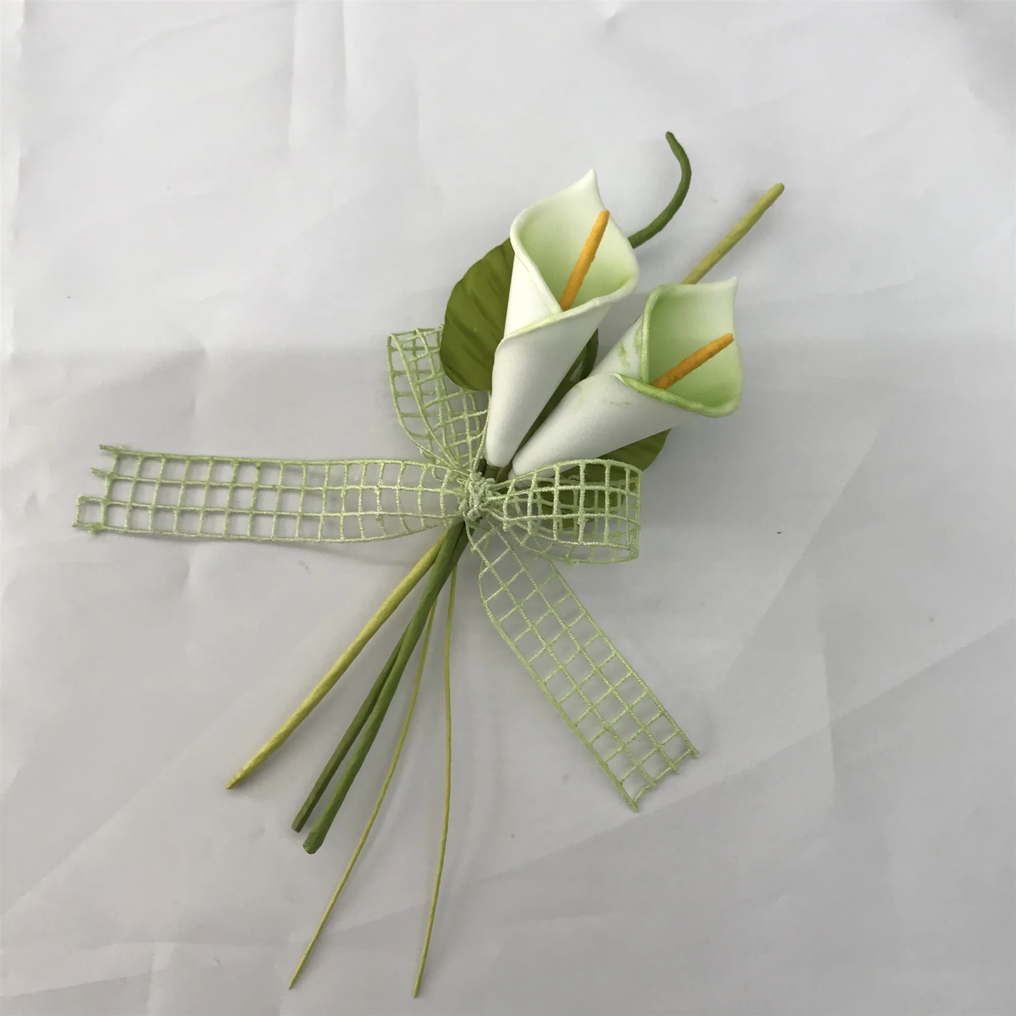 artificial flower mini bouquet white calla lily for decoration