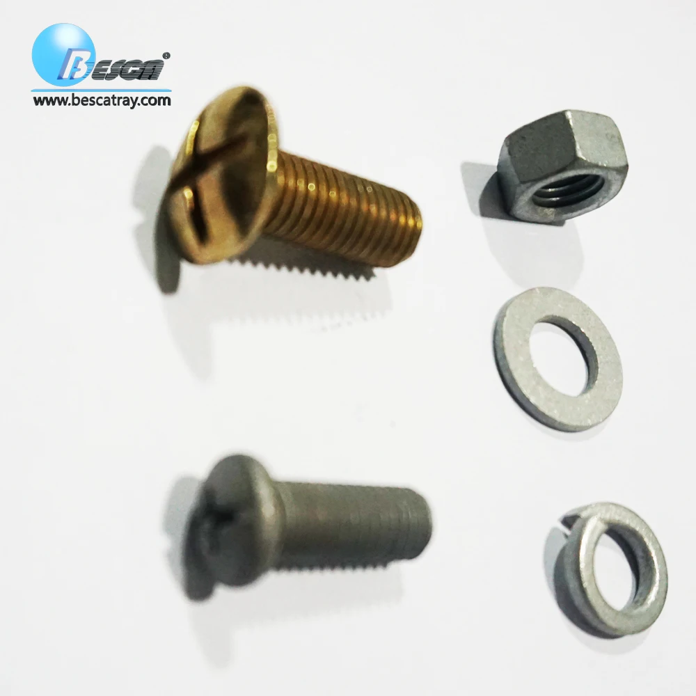 Besca Spring Clip Slot Bolt Washer Hex Nut For Cable Tray