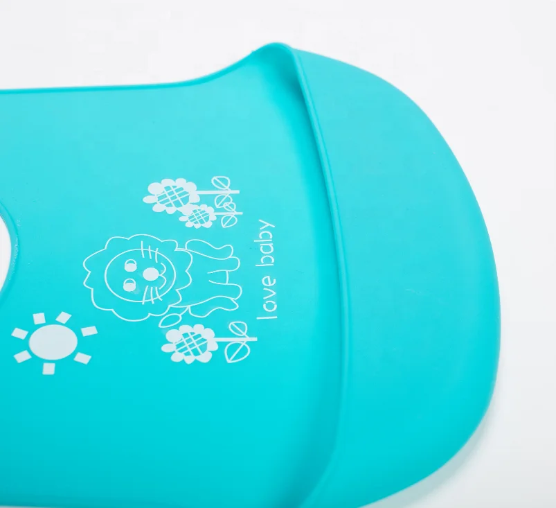 
Cute Kid Infant Bibs Baby Soft Silicone Bib Waterproof Saliva Dripping Bibs 