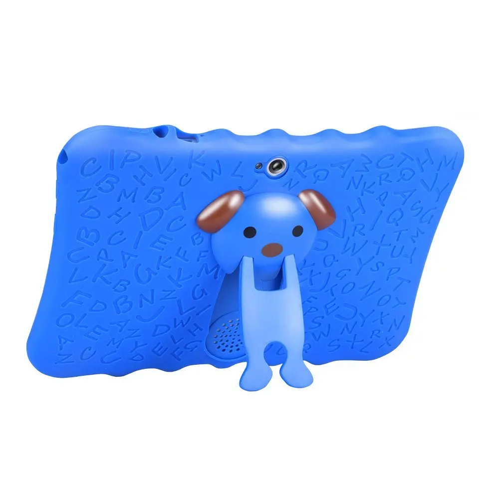 
2018 New Arrival Preschool Educational Kids Android Tablet 7' HD Display with Silicone Protect Case 