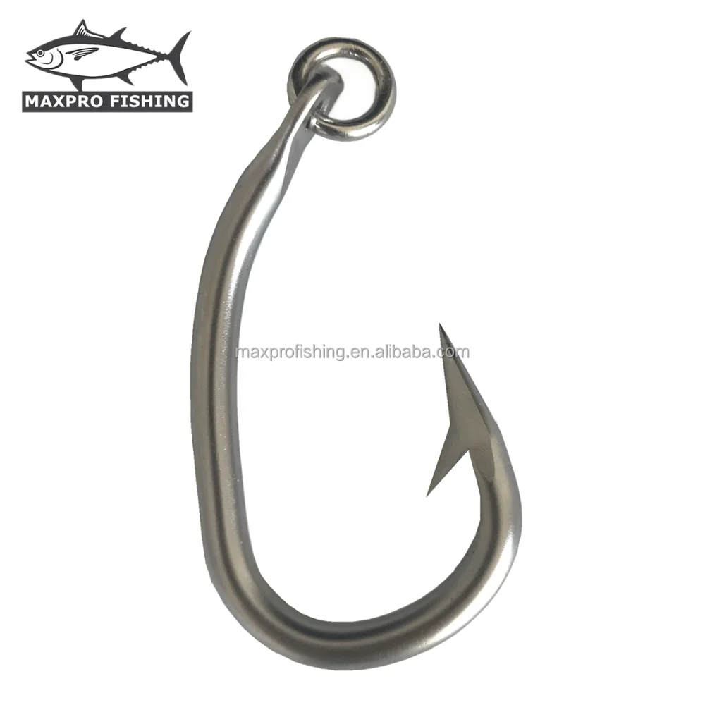 Longline Fishing Stainless Steel SS Eagles Tuna Circle Hook With Ring