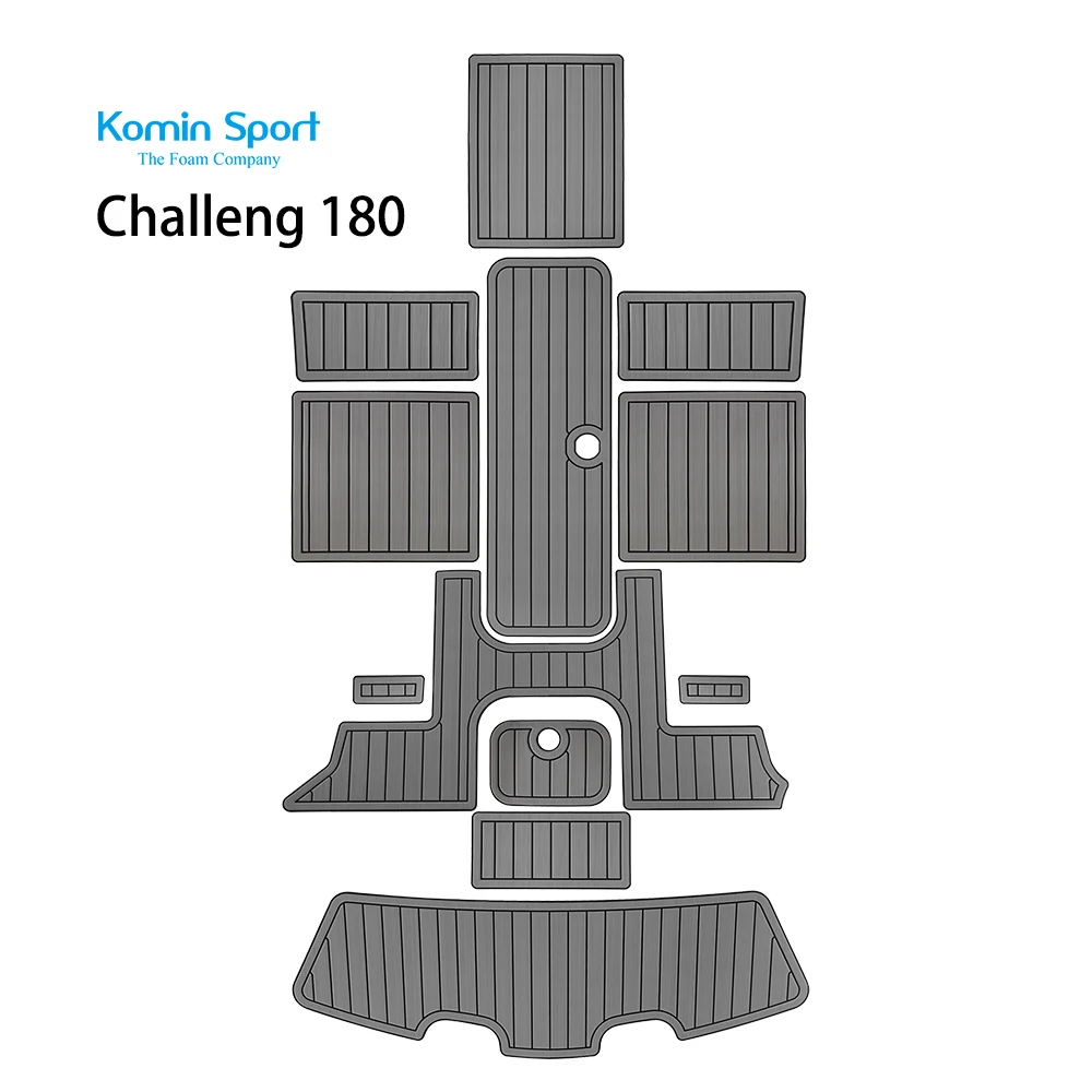 Komin Sport EVA Foam Faux Teak Decking Sheet Boat Yacht Marine Flooring with Self Adhesion