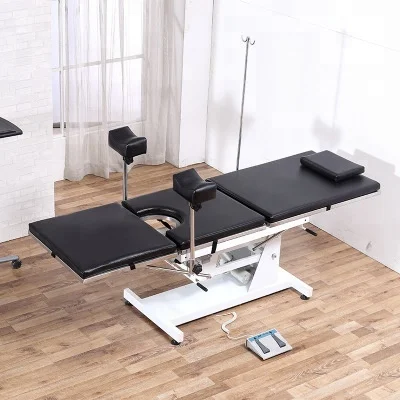 
Motor Control One-Button Lifting Foot Control Patient Treatment Gynecological Examination Bed Cosmetic Surgery Chairs for Sale 