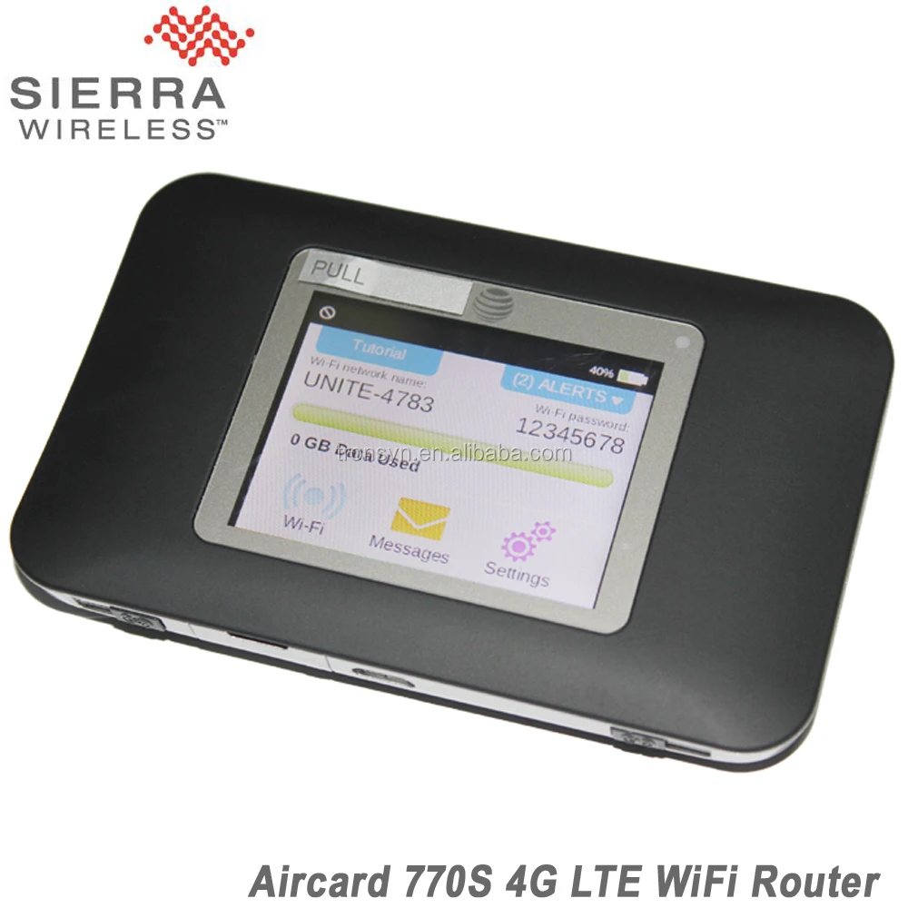 Original Unlock 100Mbps Sierra Wireless Aircard 770S 4G LTE Pocket WiFi Hotspot With Sim Card Slot