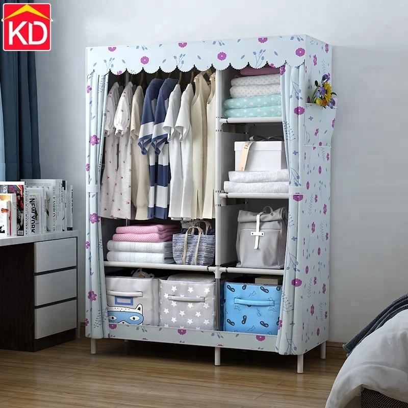 
Non-woven fabric combination simple Korean wardrobe dustproof small wardrobe 