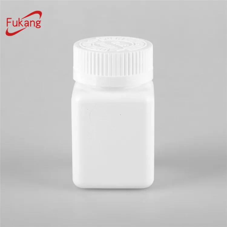60cc White HDPE Square, Empty Capsule Bottles with Child Safety Caps,White Plastic Pill Bottle And Lid Alibaba Suppliers/