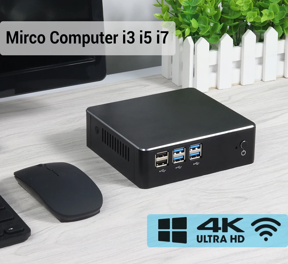 XCY Мини ПК i7 6500u памяти ноутбука 8 Гб оперативная память игровой настольный компьютер ssd 240 300 м wi fi