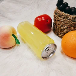 500ml soft drink PET Can for milk tea Coffee carbonated drink fruit juice Can with aluminium easy open ends 202#