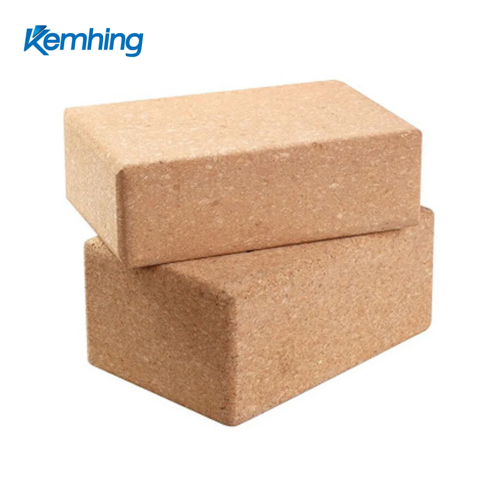 custom logo print/emboss high quality ECO-friendly Yoga Block cork yoga block