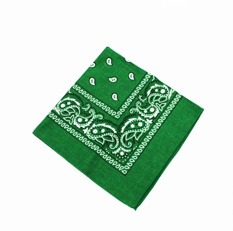 Double sided printed paisley bandana 100% cotton 100% polyester custom bandana in stock
