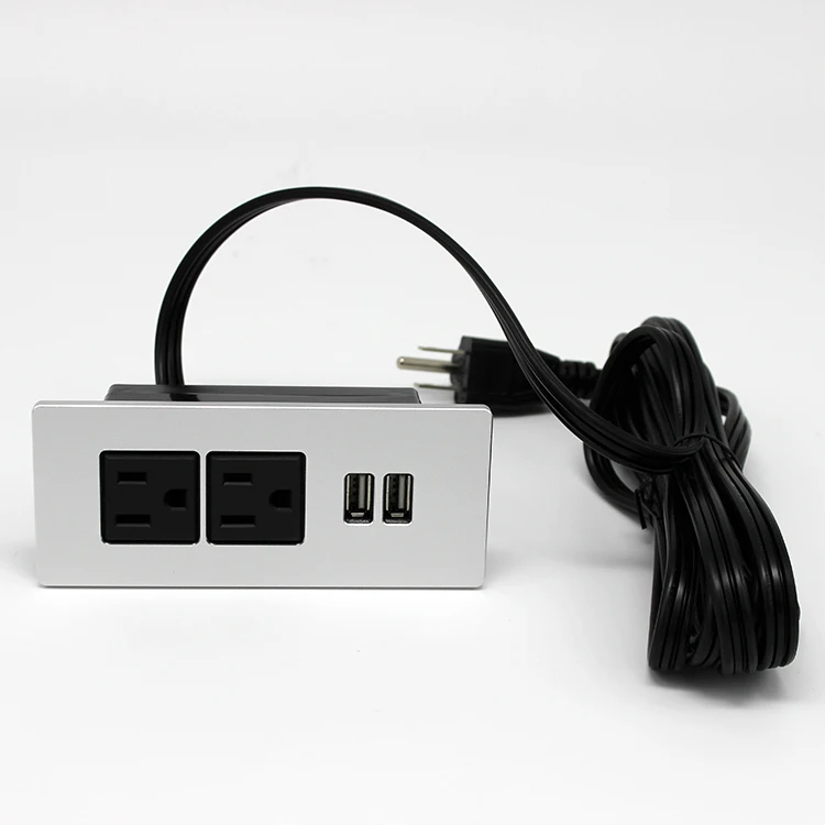 Интеллигентая (ый) работающие от Сетевой Розетки США Двойной выход Электрический разъем питания зарядное устройство с двойным USB зарядное устройство