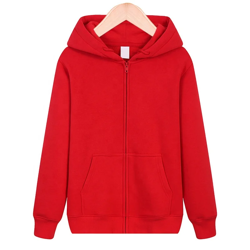 fashion plain thick fleece full-zip hoodies custom logo printed embroidered customizable men hoodies hoodie