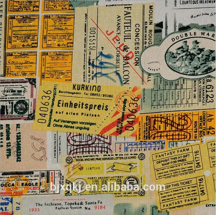 China manufactory supply bulk bed poly cotton linen upholstery fabric with cheap price