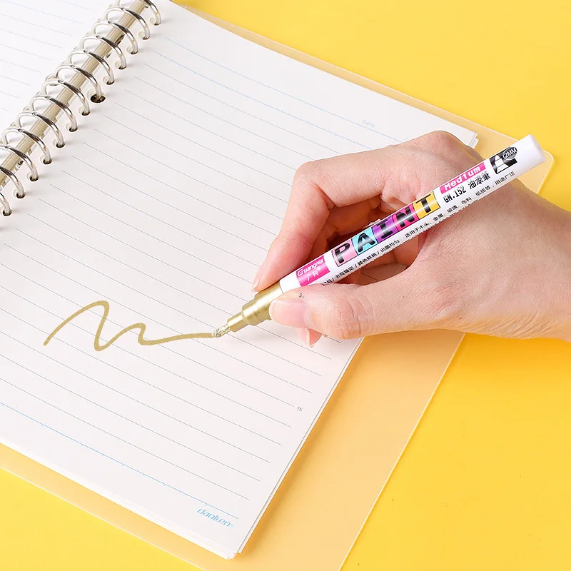 12 Colors Fine Point Paint Marker Non-toxic Indelible Marker DIY Art marker Car Tyre Paint Pen