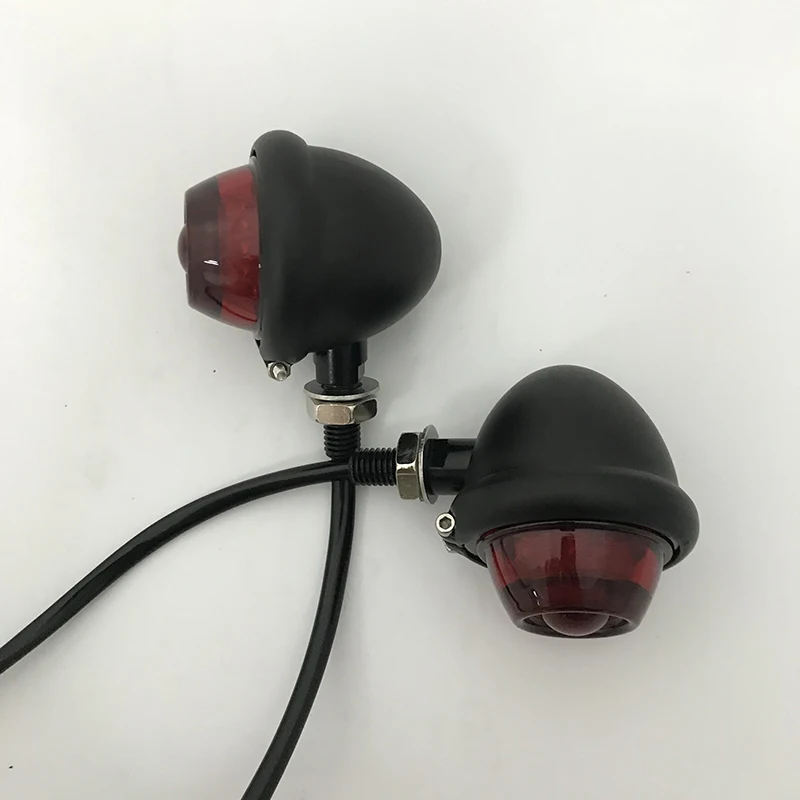 Motorcycle Turn Signals LED Bulb Indicators Motorbike Blinkers Lamp Lights Fits Cafe Racer Bobber Motorrad Bullet Blinker Licht