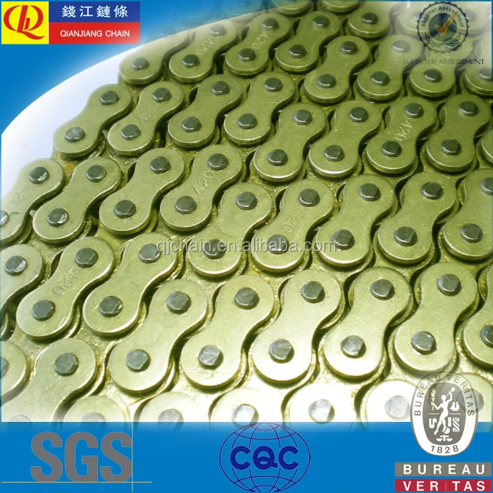 Хорошее качество цветная велосипедная цепь 420 104L для honda fan 125, honda fan 150, yahama factor 125