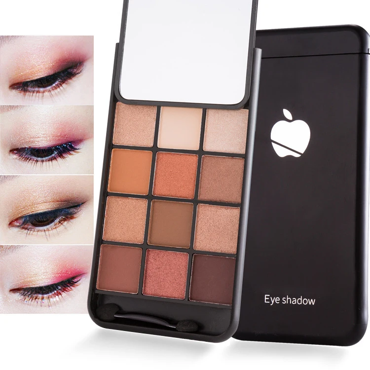 Custom best shimmer glitter mermaid eye shadow powder palette magnetic shadow palette