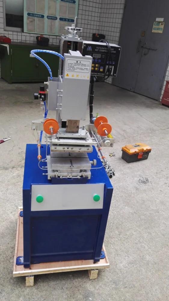Hot foil stamping machine  for leather/ pencil /Cosmetic bottle