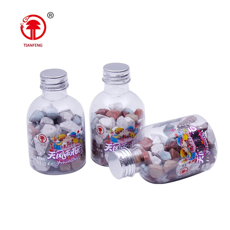 High quality stone chewy candy milk chocolate flavor rock stone candy soft chewy fruit candy