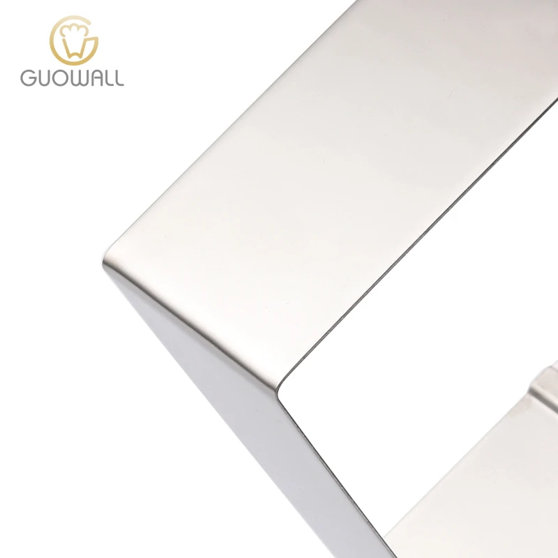 6/8/10cm Stainless Steel Square Shaped Mousse Cake Mould Set Of 3Pcs Dessert Ring With Different Sizes Cake Tools