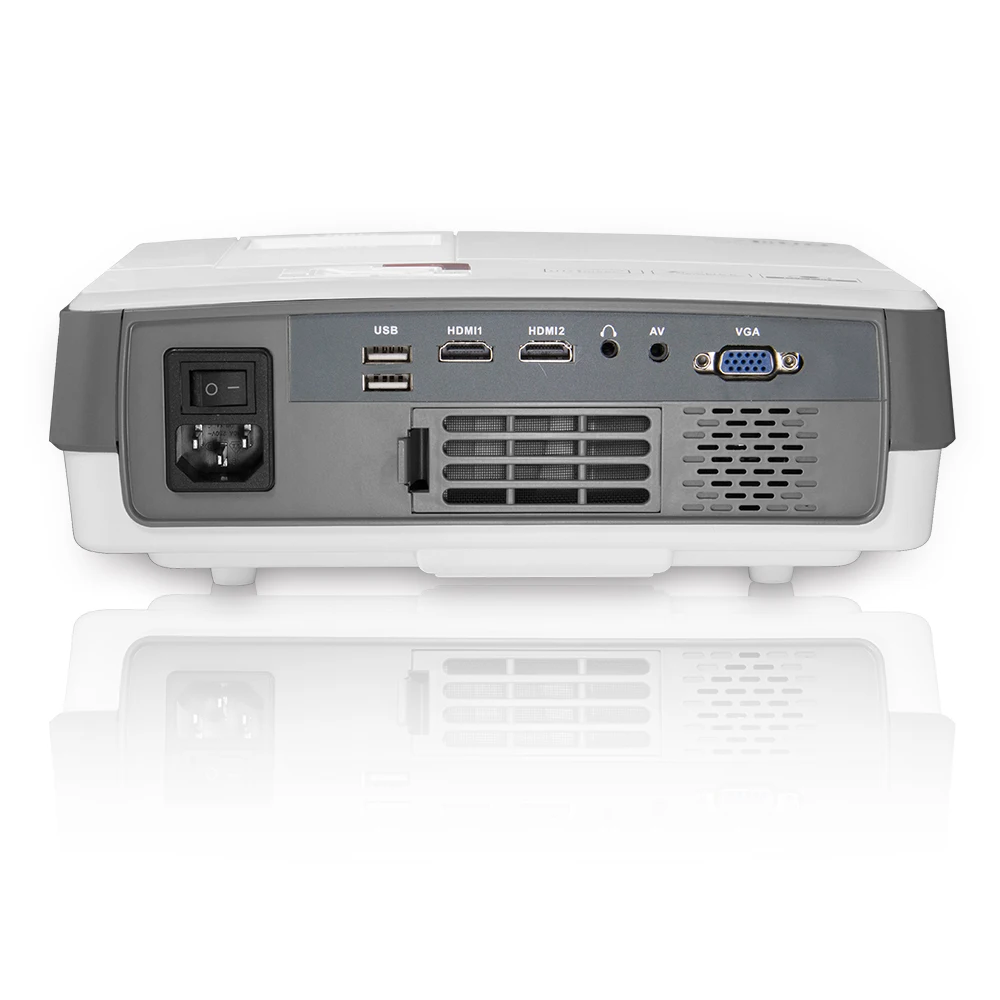 EUG 600D + AB низкая цена мини 3D hd 1080p Портативный светодиодный проектор для домашнего