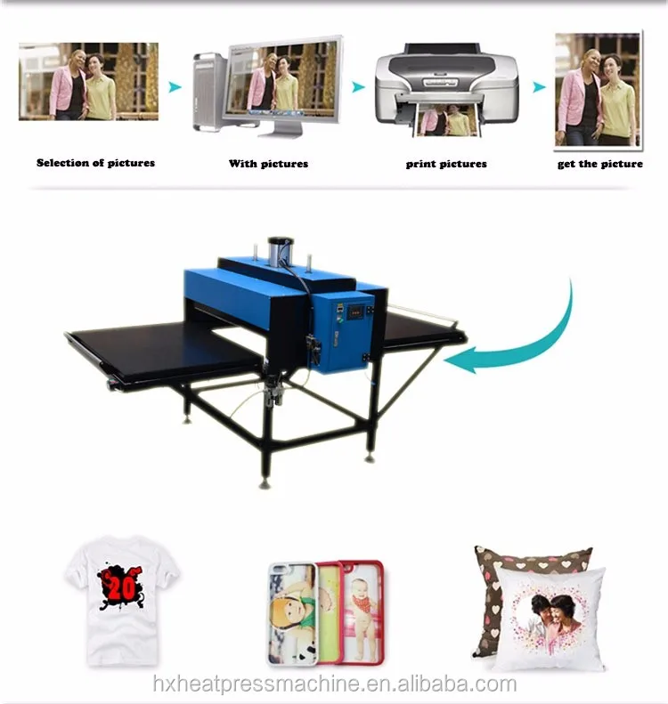 
Chinese Factory 220V QX-B3-A large size manufacturers pneumatic heat press 100x120 cm 