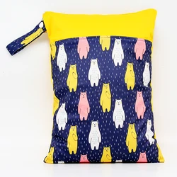 Goodbum Reusable Baby Diaper Bags Double Zippered Wet/Dry Bag