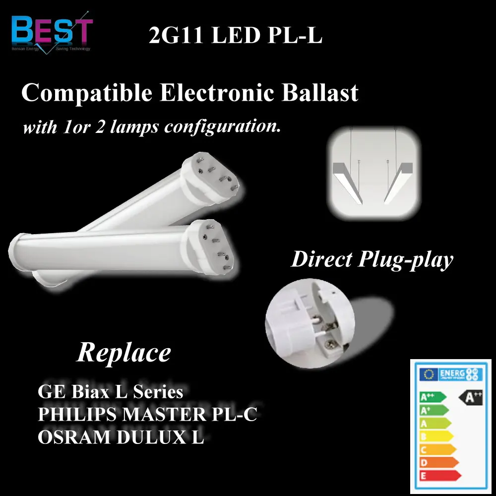 
2G11 pl led tube; Retrofit 2G11 PL 