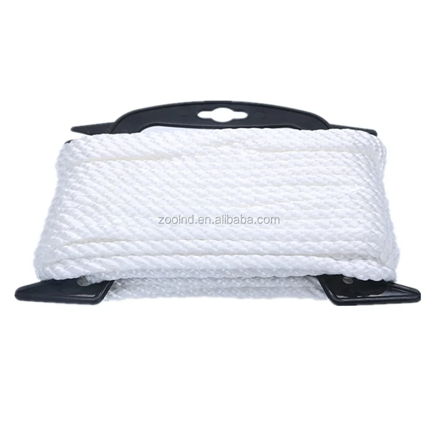 100% Nylon Rope  White Multifilament Nylon Solid Braided Rope
