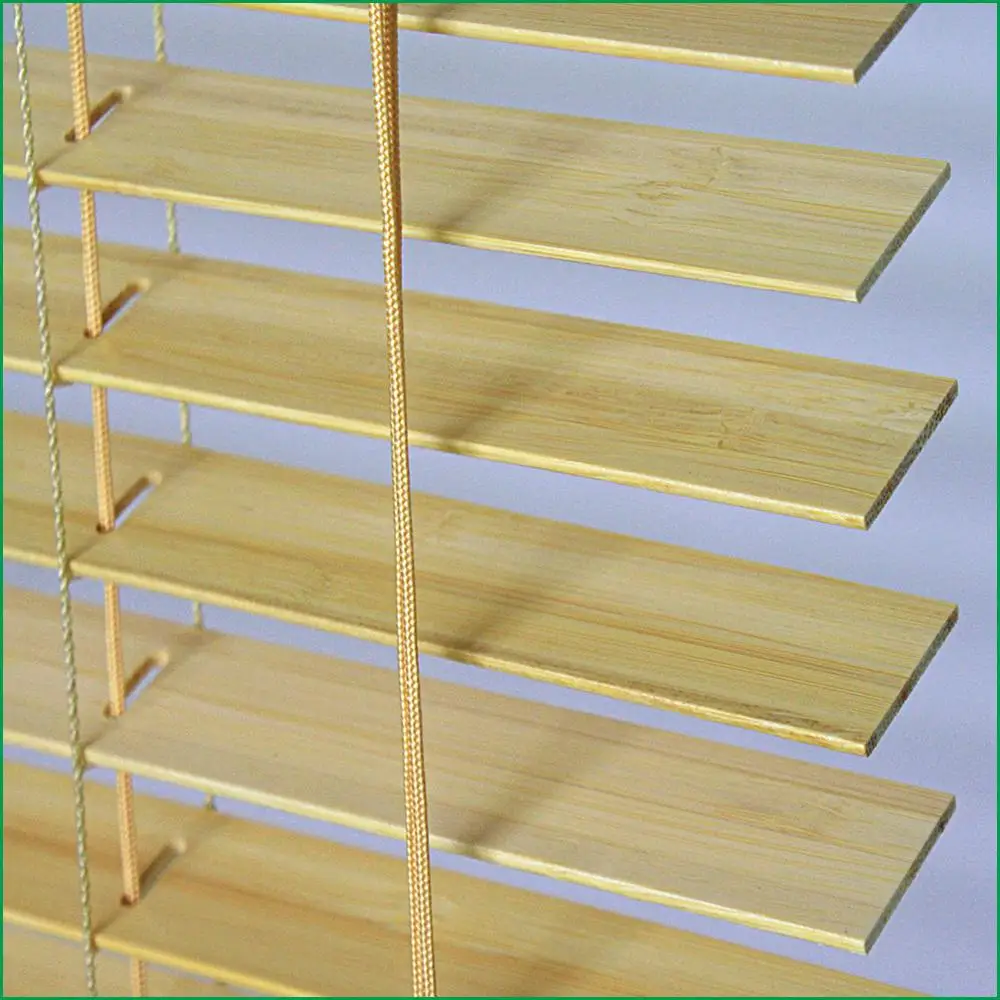 
Chinese High Quality Bamboo material Venetian Blinds Slats bamboo beaded curtain motorised remote control wooden venetian blinds 